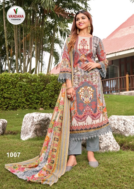 Vandana Mumtaz 1 Digital Printed Dress Material Collection